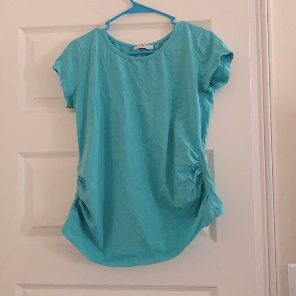 Light Blue maternity shirt